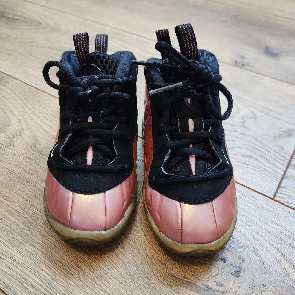 6c Rose Gold Nike Foamposite Sneakers